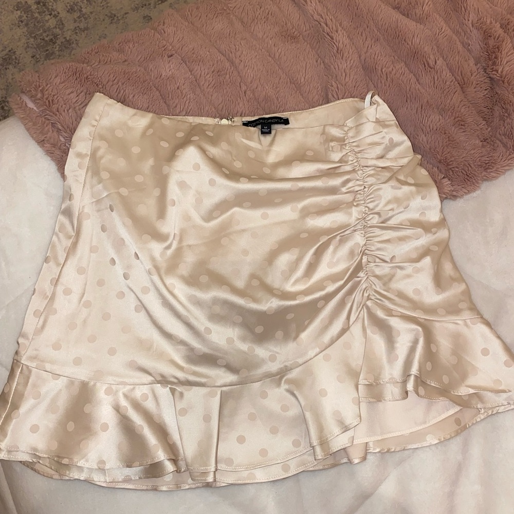 Satin Mini Skirt